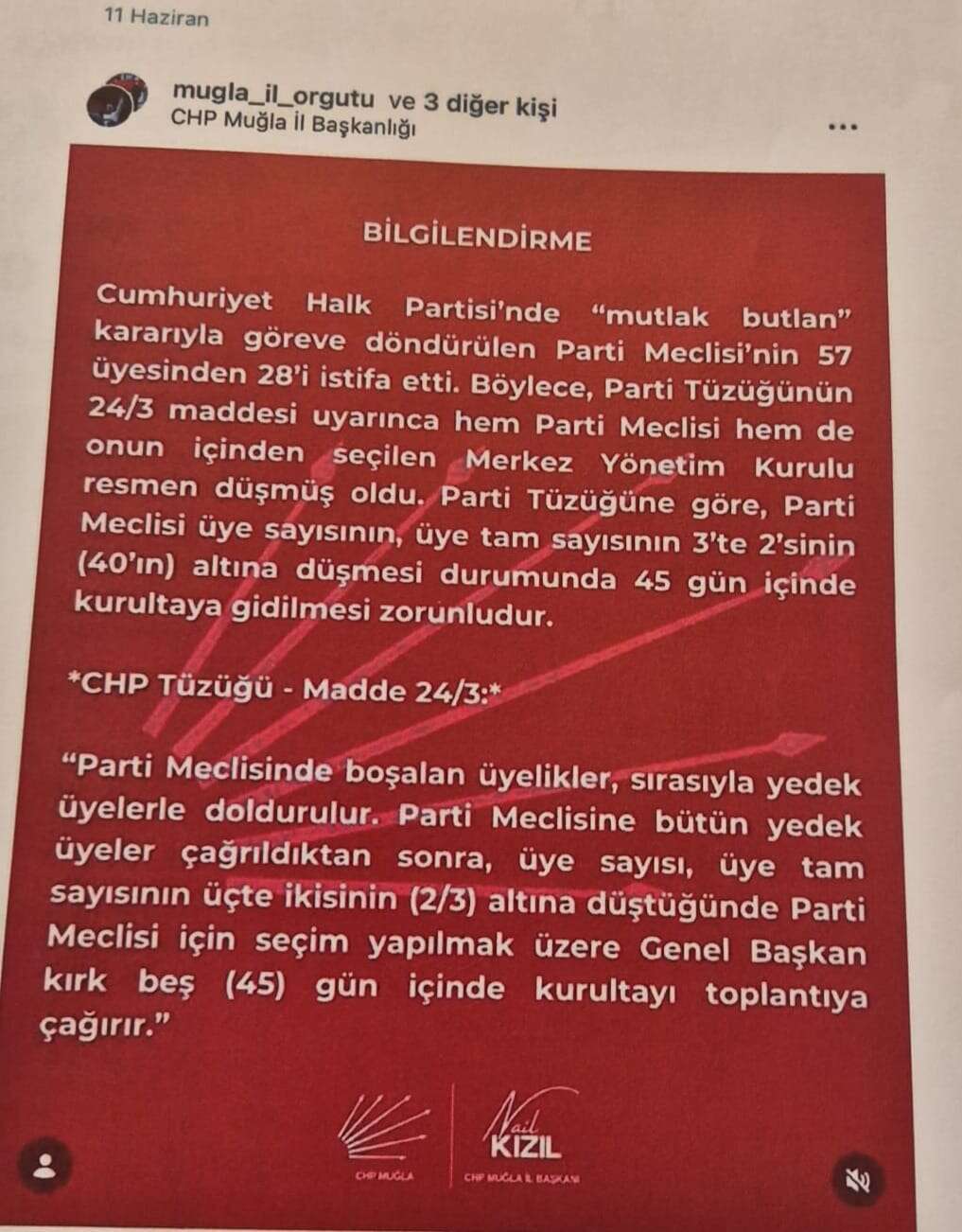 CHP Muğla Eski İl Başkanı Nail Kızıl'ın Disiplin Sevkine İlişkin Gerekçeler Ortaya Çıktı 4